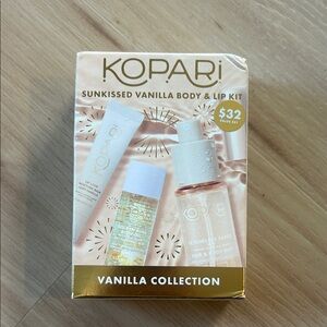 NWT Kopari Vanilla Collection Body & Lip Kit